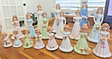 GROWING UP GIRLS Enesco Birthday Dolls Years One Through Sixteen Graduation 1-16 picture