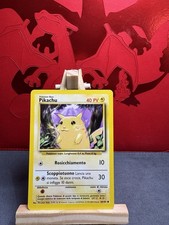 Pokémon TCG Pikachu 58/102 Base Set 1st edition ITALIAN Pokemon Card WOTC - LP picture