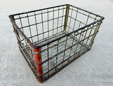 Antique 1900’s Military Carnation PX metal Milk Crate picture