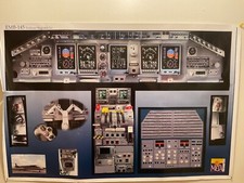 Embraer Emb 145  Training Cockpit Poster 24 in × 36 in picture