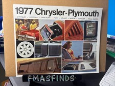 B8 1977 CHRYSLER PLYMOUTH Car Sales Brochure CORDOBA TRAIL DUSTER FURY ARROW  picture