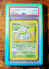 PSA 10 Gem 2000 Pokemon Bulbasaur Base Set 2 EN Vintage Bisasam WOTC  picture