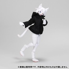 Aoshima KemoPla 1/12 Zip Up Hoodie Sweatshirt Black SP-08RBK Official Web Limite picture