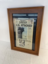 Vintage 9/11 Newspaper Sept 12 2001 Pensacola News Journal US Attacked Framed picture