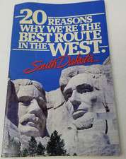 20 Reasons South Dakota is Best Route in the West Brochure 1980 Photos Map picture