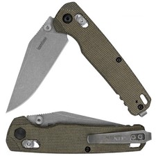 Kershaw Bel Air Knife Micarta Green MagnaCut Clip Point 6106 picture
