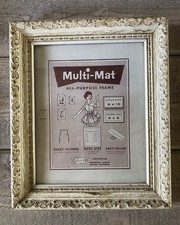 Ornate Multi-Mat All-Purpose Frame Vintage 1950-60 New 8” X 10” picture