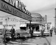 1959 MAJESTIC MOTORS CHRYSLER AUTO DEALER NEW & USED CAR LOT 8X10 PHOTO IMPERIAL picture