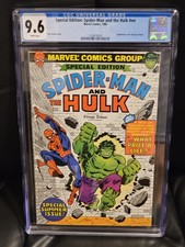 Spider-Man and Incredible Hulk Chicago Tribune Giveaway CGC 9.6 1980 WHITE PAGES picture