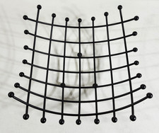 Mid Century Modern Beautiful 1950s 60s Style Sturdy Wire Art Metal Fruit Bowl picture