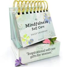  366 Daily Mindfulness Affirmation Quotes, Perpetual Desk Watercolor Green picture