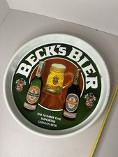 Vintage Beck's Beer Metal Beer Tray picture