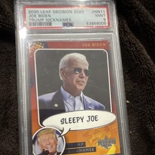 Leaf Decision 2020 Trump Nicknames Sleepy Joe Biden #NN11 PSA 9 Graded picture