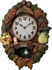 Rhythm CITIZEN Studio Ghibli Wall Clock My Neighbor Totoro 4MJ429-M06 Brown F/S picture
