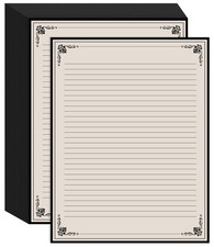 Vintage Lined Paper - 50 Sheets Stationary Paper for Writing Letters, 100gsm, St picture