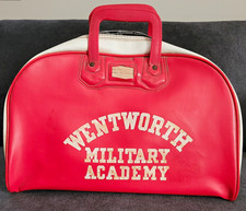 Wentworth Military Academy Vintage Red & White Gym/Jock Bag picture