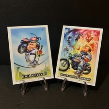 2025 GARBAGE PAIL KID GROSS CARD CON 2 CARD PROMO SET EVIL KNIEVEL PAT CHAIMUANG picture