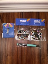 Wheel of Fortune TV Game Show Series Gift 2 Patch Sets, Bankrupt Pin, And Pen picture