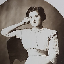 RPPC 1907 postcard Unidentified Woman Portrait NOKO Photo L.W. Halbe of Kansas picture