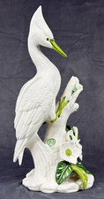 VTG Giovanni Ronzan Italy Glazed Ceramic Woodpecker Statue MCM 16