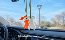Color Changing Roast Duck UV Sensor Keychain Pendant Sunlight Reactive picture