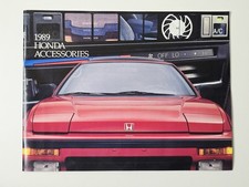 1989 Honda Accessories Sales Brochure Civic CRX Accord Prelude 27 Pages Vintage picture