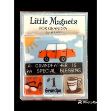 VTG Ganz Little Magnets Grandpa Special Blessing 4 Piece Stocking Stuffer picture