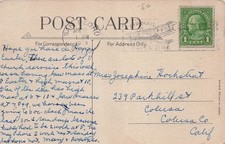 San Pedro Los Angeles DPO to Colusa California Cover Airmail Stamp Postcard I6 picture