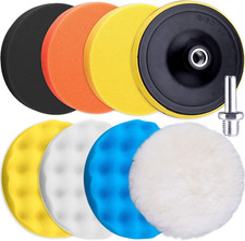 9 Pieces Car Polishing Pad Kit 7 Inch Buffing Pads Foam Polish Pads picture