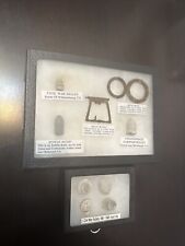 2 American Civil War Starter Collection Bullets in Display Case Lot picture