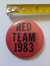 Vintage Pin Pinback Button Red Team 1983 Boston Red Sox MJB Baseball Team picture