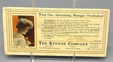 Vintage Kenyon Company Des Moines Iowa Advertising Ink Blotter Antique Ephemera picture