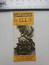 Vintage Earlier Brochure -- STEAMTOWN USA  -- 1966 -- picture