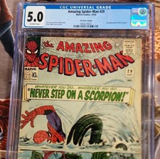 CGC 5.0 Marvel Amazing Spider-Man #29 (1965) UK Price Variant Off-White picture