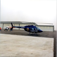 1990s KABC-TV Channel 7 Eyewitness News Bell 206 Helicopter Vintage Photo picture