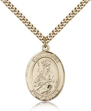 Saint Louis Medal For Men - Gold Filled Necklace On 24 Chain - 30 Day Money ... picture
