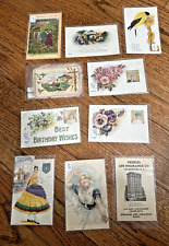 SUPER COOL Lot of 10 Vintage Postcards from Early 1900s In plastic/GREAT shape picture