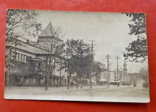 1905-08 ANTIQUE UNPOSTED RPPC Undivided Postcard~ Street Scene Unknown City picture