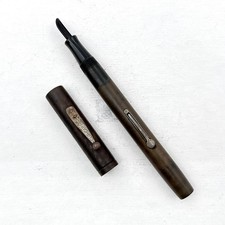 VTG Waterman 52 Slim Lever Fountain Pen Brown Rubber (No Nib) AS IS picture