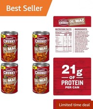 Hearty Campbell's Chili Mac Soup - 4 Cans of 18.8oz Each, Perfect for Game Day picture