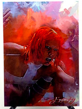 Leeloo 18/50 Limited Edition Signed Edward Vela card (Hollywood) picture