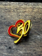 DE ROSA 50th Anniversary Gold Heart Logo Pin Badge Unused Collection picture