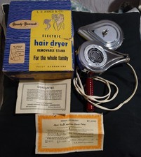 Vintage 195Os Handy Hannah Hair Dryer Model 995-C  Tested With Box Certificate  picture