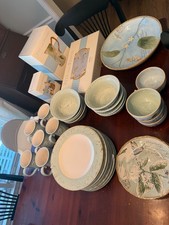 Fitz and Floyd Toulouse 35 pc Set (Blue and Green) picture