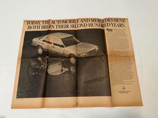 Rare 1986 Mercedes Benz 100th Anniversary Paper Ad Proof McCaffrey & McCall, Inc picture