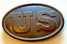 Civil War Union US Belt Buckle Plate Arrowhead Fasteners, 5.5oz, Non-Magnetic⁠ picture