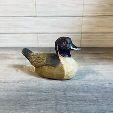 Vintage Painted Wax Mallard Duck Figurine Duck Decoy picture