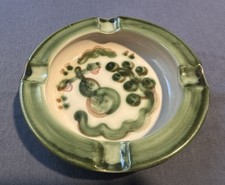 VINTAGE MARY ALICE HADLEY PEAR & GRAPE  ASHTRAY HANDMADE GLAZED STONEWARE picture