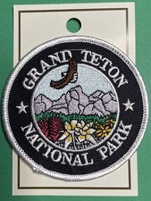 NEW UNUSED 3” GRAND TETON NATIONAL PARK WYOMING TRAVEL SOUVENIR PATCH-TS11 picture