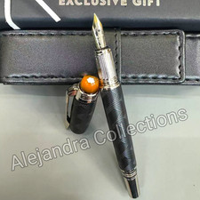 MONTBLANC StarWalker Extreme Black Textured Resin Fountain Pen Silver Tone Trim picture